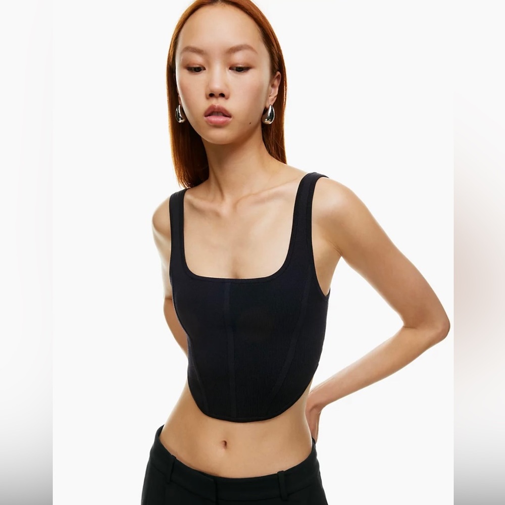 Aritzia Babaton sculpt knit bustier tank